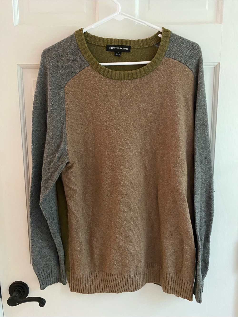 Tricots St Raphael Colorblock Knit Crew Neck Sweater | Size S